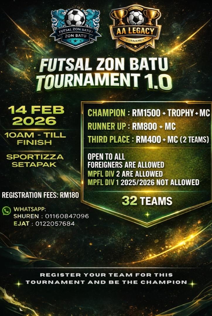 FUTSAL ZON BATU TOURNAMENT 1.0